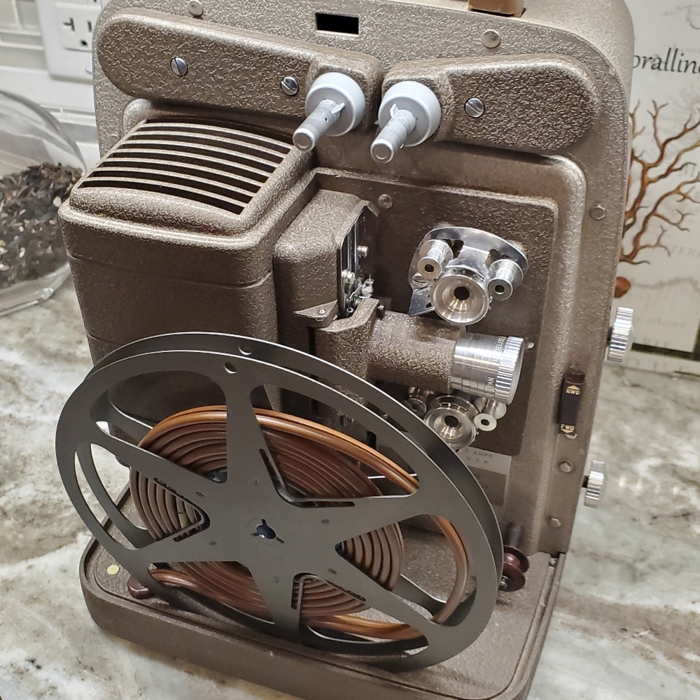 VINTAGE Bell And Howell 253 AX 8mm Projector Press tape Spicer Mint condition